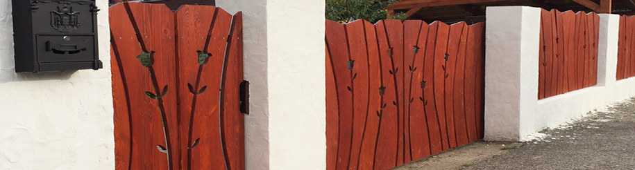 Kiváló esztétika fakerítéssel