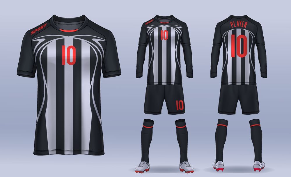 T-shirt,Sport,Design,Template,,Soccer,Jersey,Mockup,For,Football,Club.